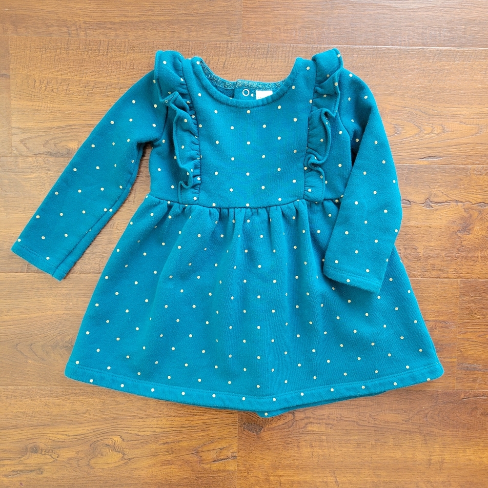 Gold Polka Dots Dress